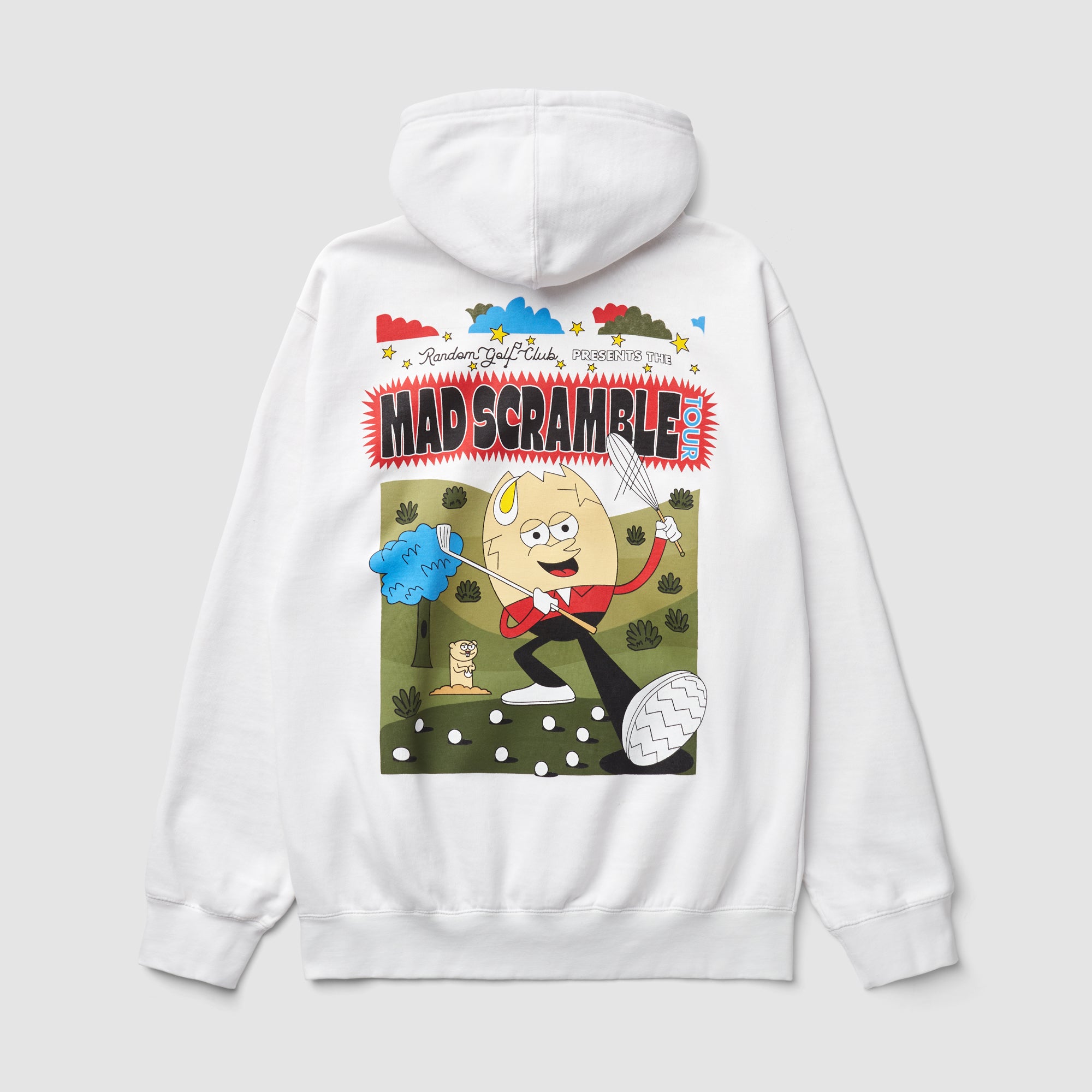 Mad Scramble Tour Kapuzenpullover (Weiß)