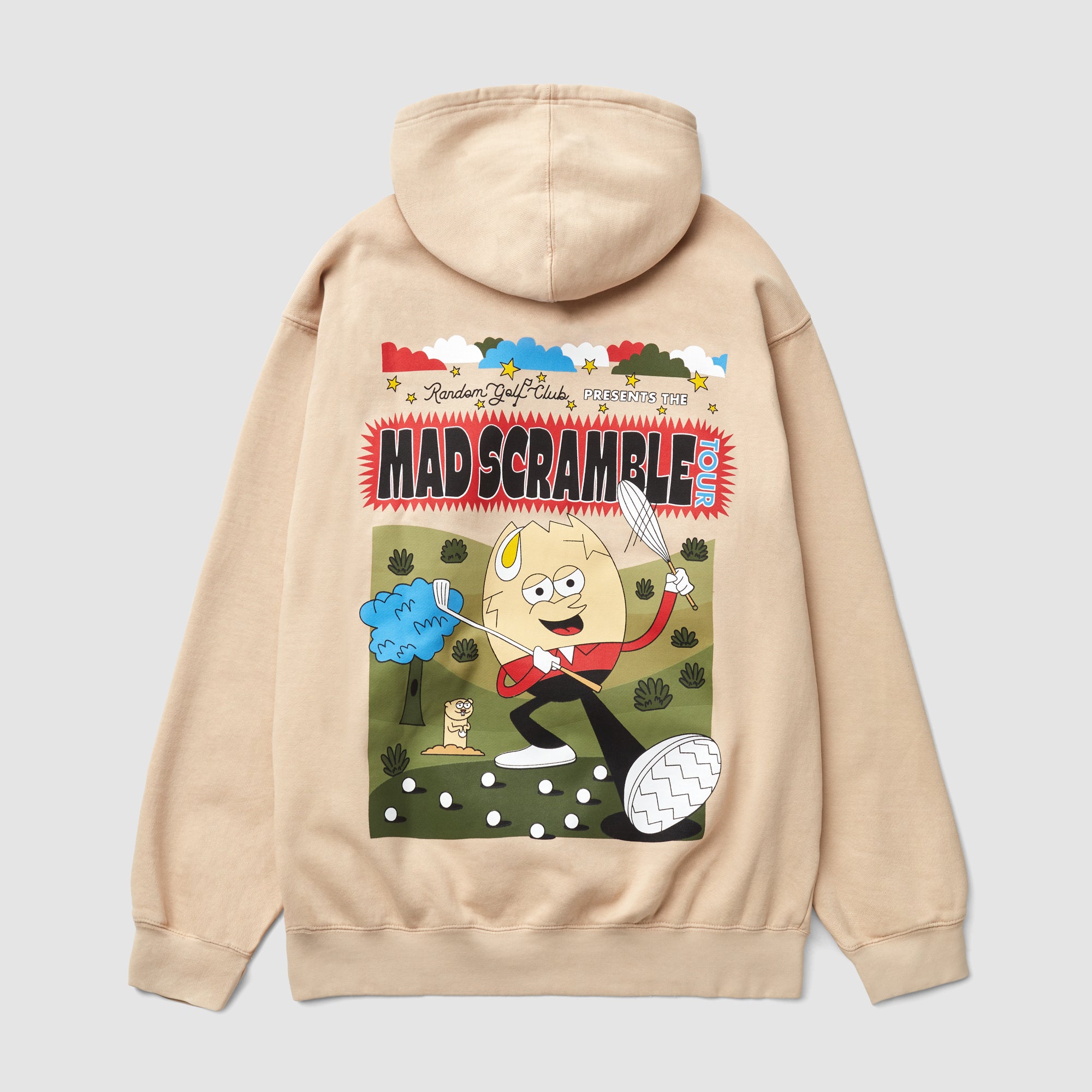 Mad Scramble Tour Kapuzenpullover (Hellbraun)