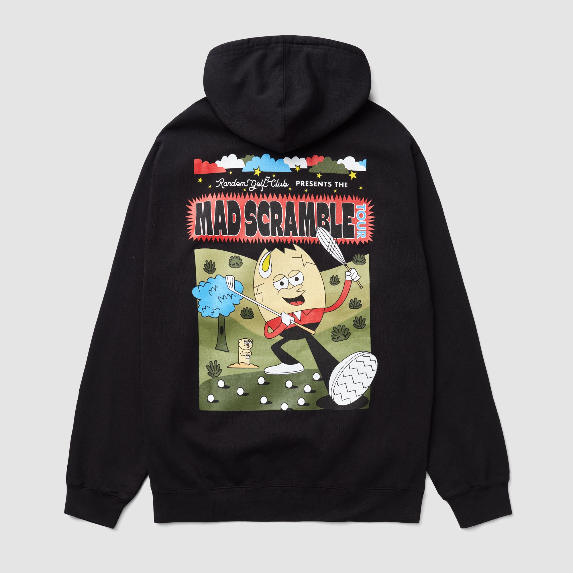 Mad Scramble Tour Kapuzenpullover (Schwarz)