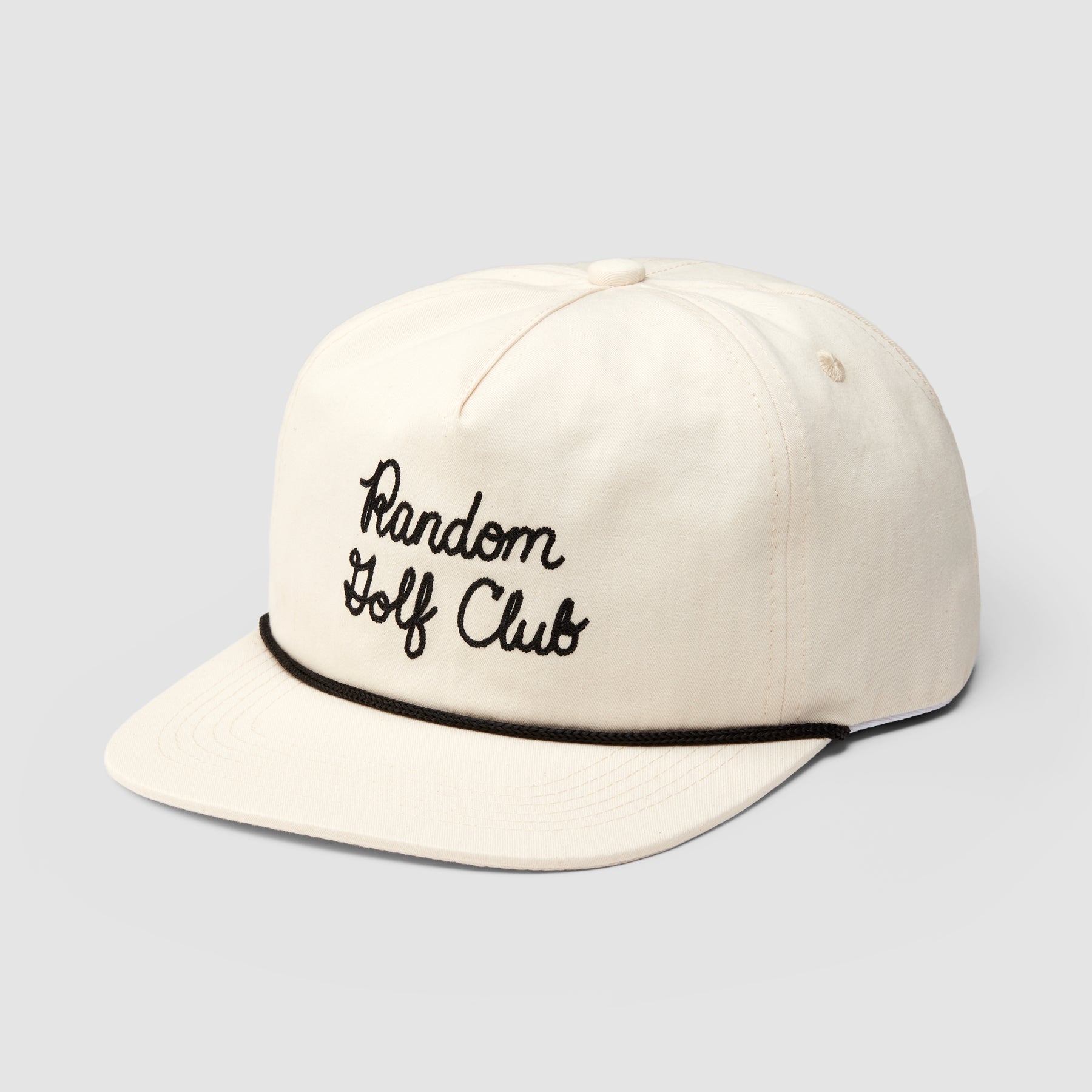 Chainstitch Mid Crown Rope Hat (Off-White)