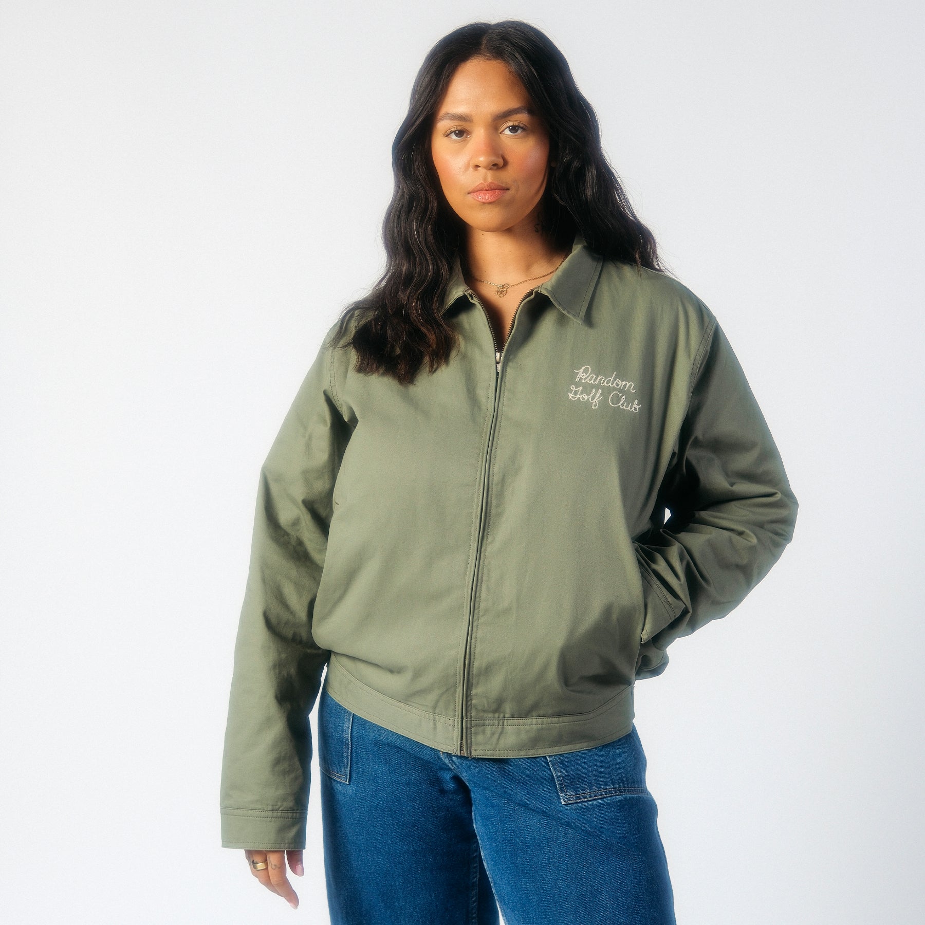 Jiffy-Jacke mit Kettenstich (Militär)