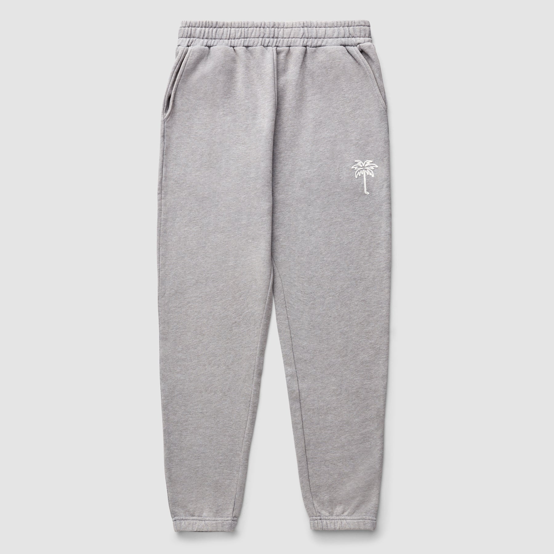 Jogginghose mit Kettenstich (Heather Grey)