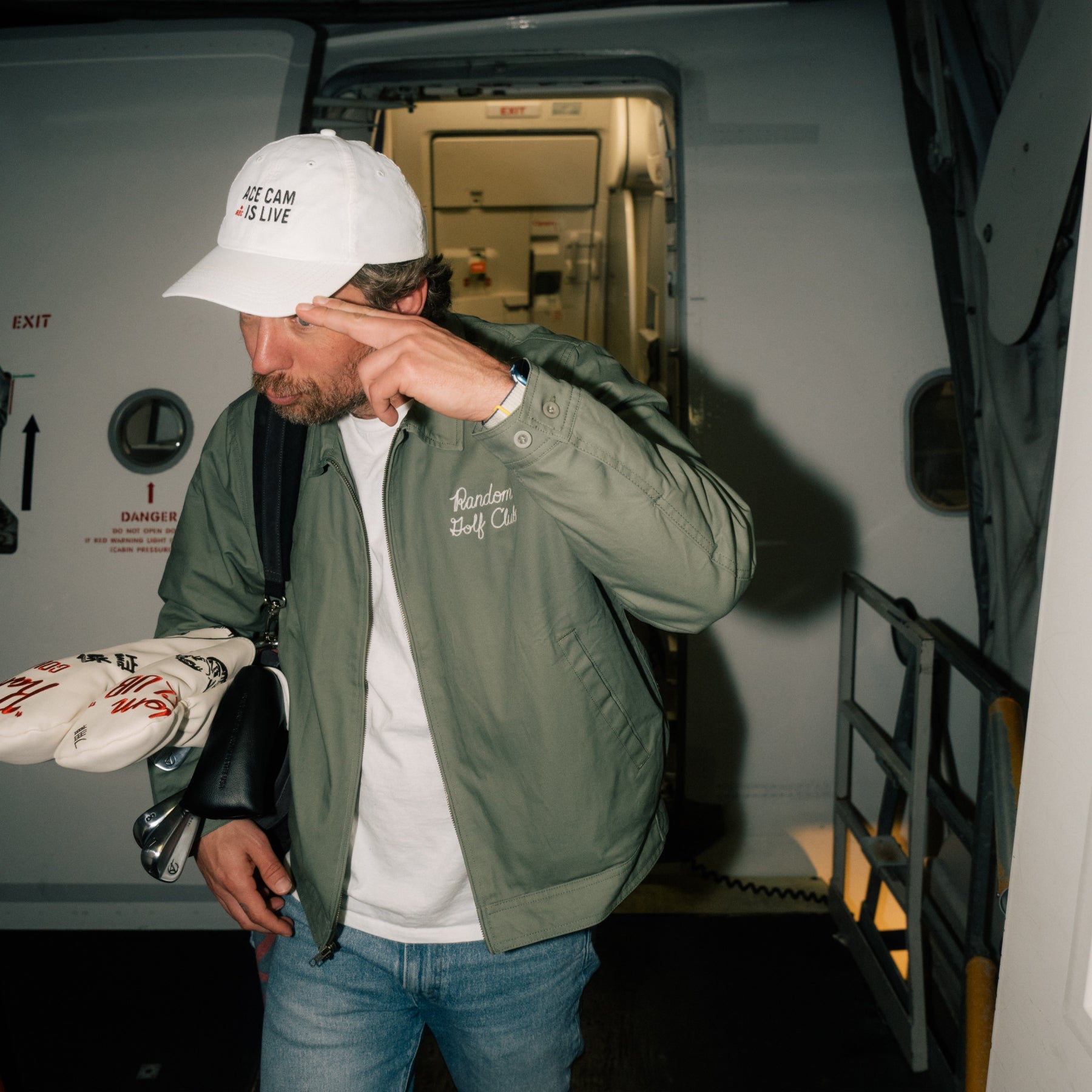 Jiffy-Jacke mit Kettenstich (Militär)
