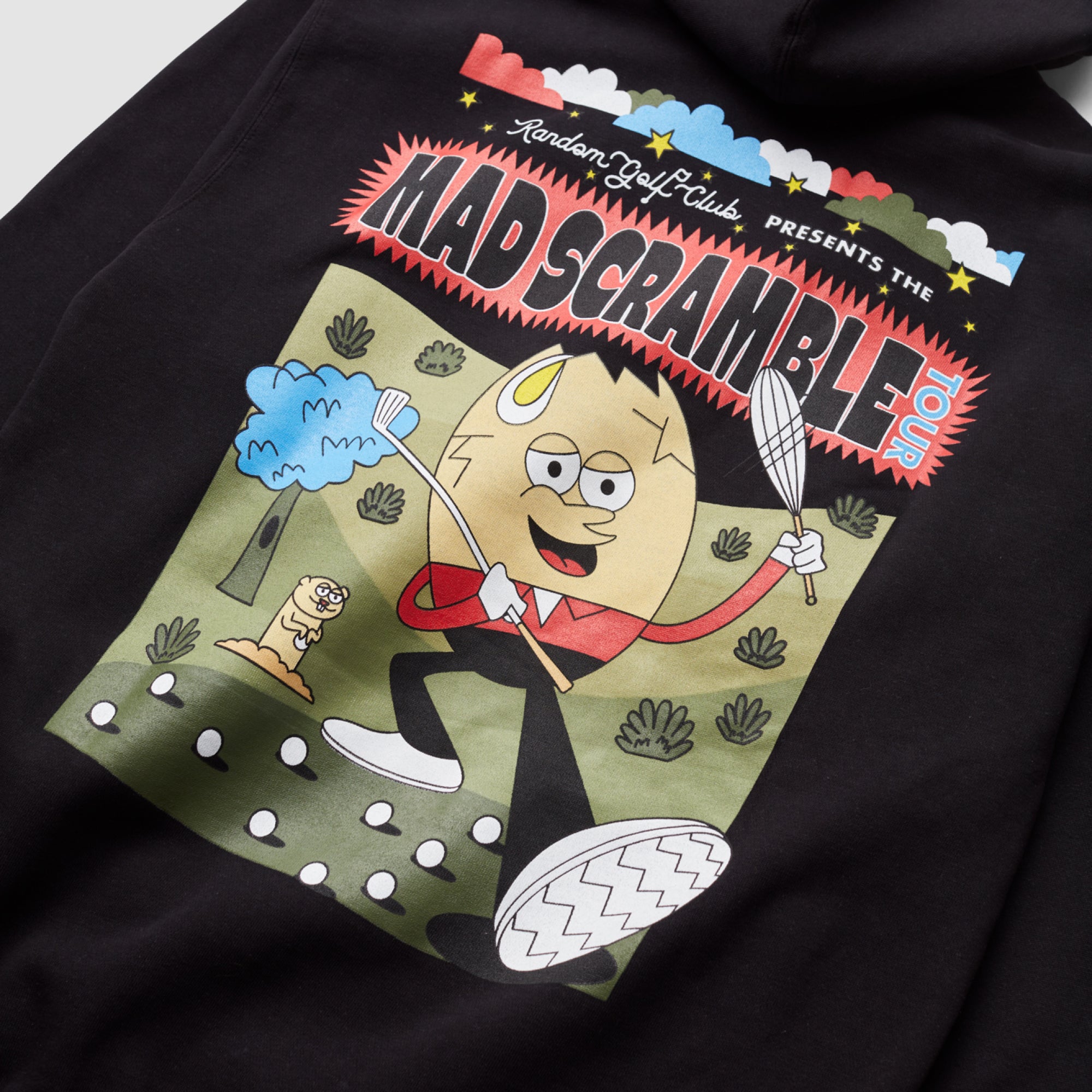 Mad Scramble Tour Kapuzenpullover (Schwarz)