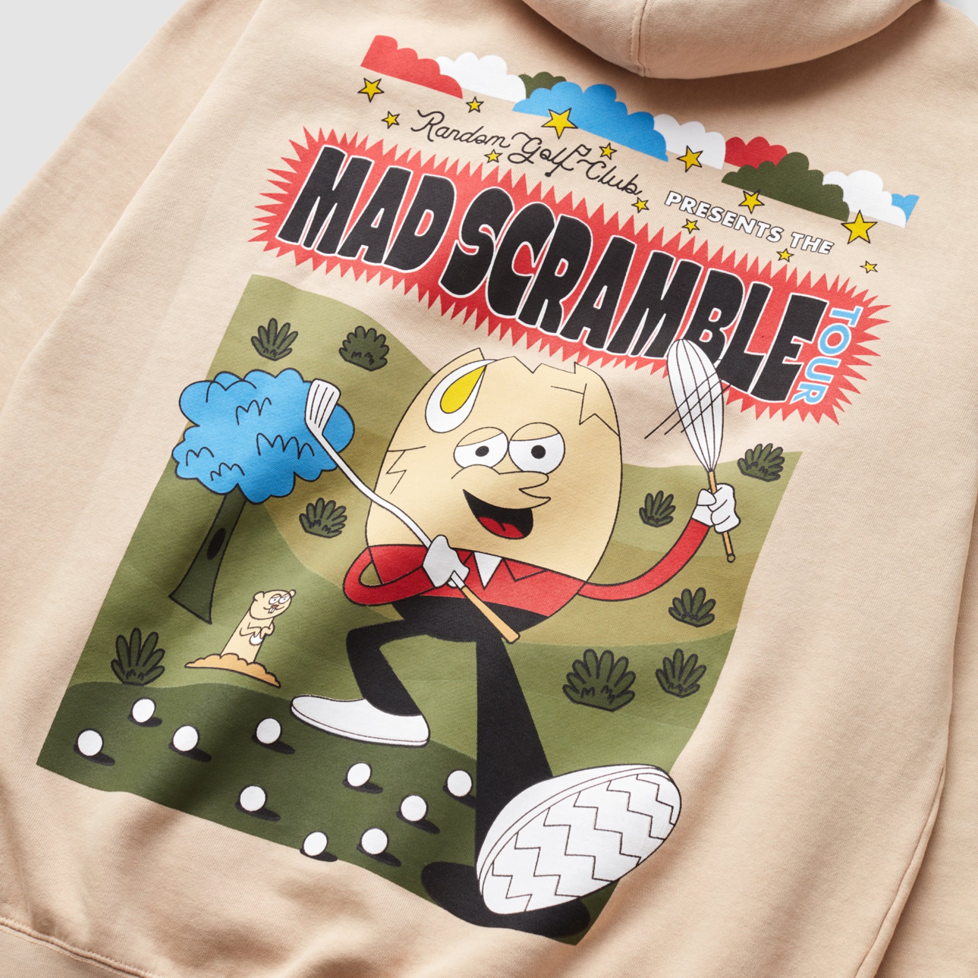 Mad Scramble Tour Kapuzenpullover (Hellbraun)