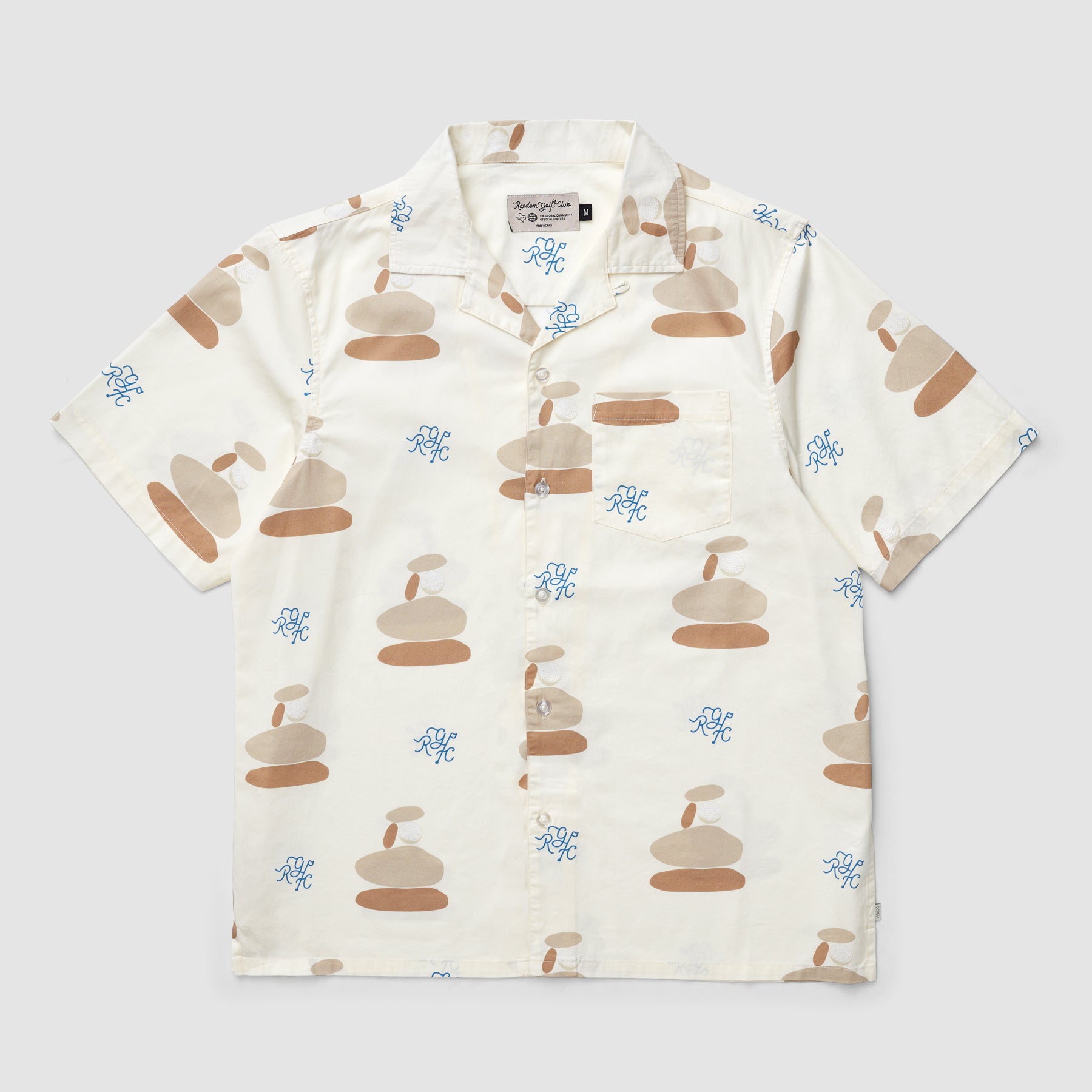 Monogramm Cairn Camp Shirt (Eierschale)