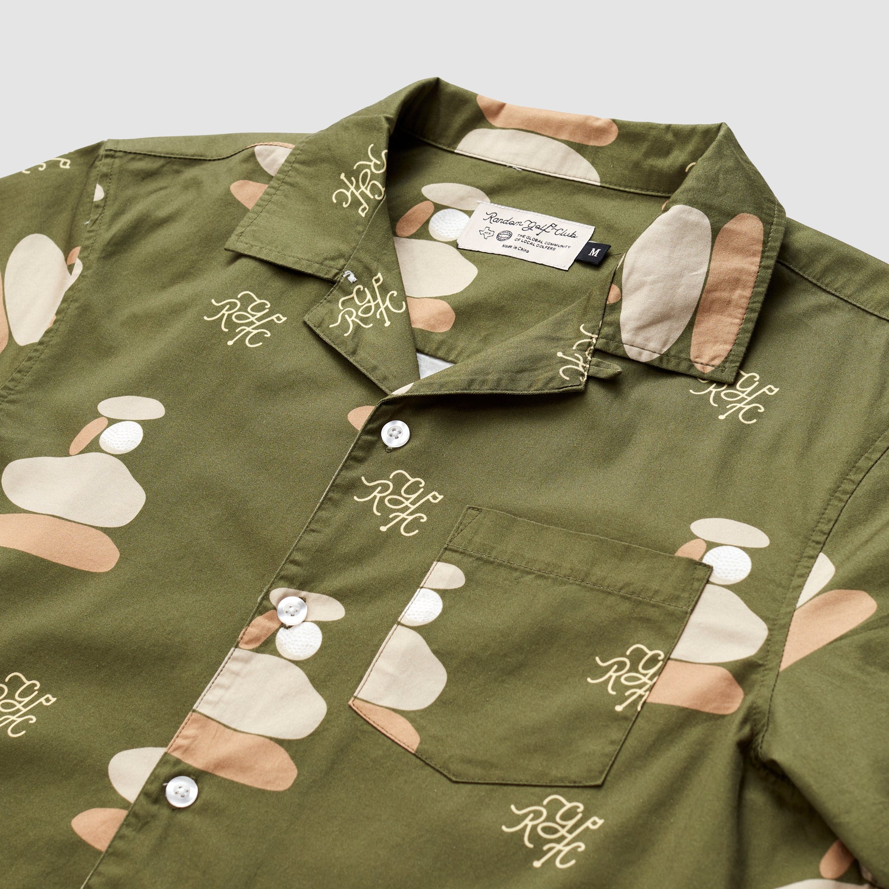 Monogramm Cairn Camp Shirt (Moos)