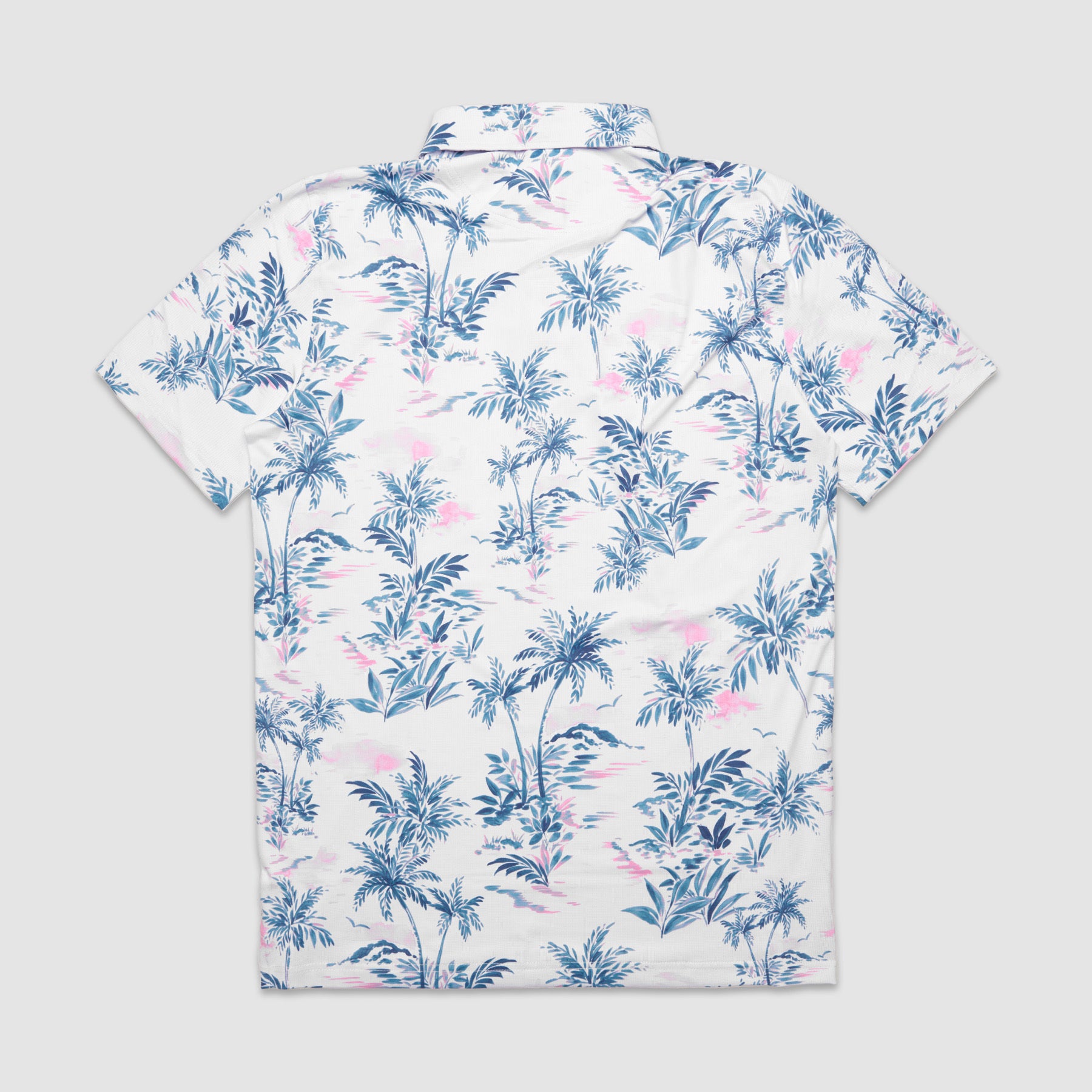 Palms Tech Polo (Flüsterweiß mit Blumenmuster)