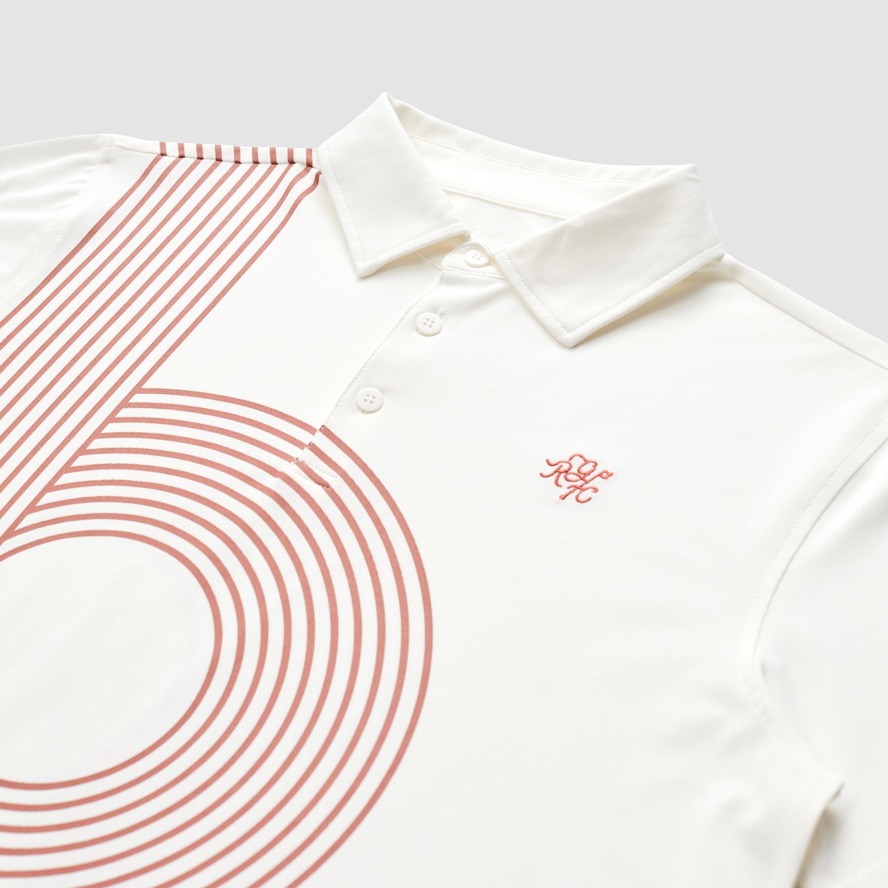 Rake SS Mix Polo (White)